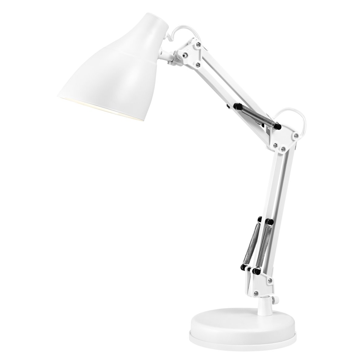 Office Pear 40cm Valkoinen työpöytävalaisin valmistajalta Ledvance - Armen med tv&aring; leder g&aring;r att vinkla och justera i h&ouml;jd och sidled vilket g&ouml;r det till en flexibel lampa, ut&ouml;ver det har den en vridbar sk&auml;rm f&ouml;r individuell inst&auml;llning av ljuset.