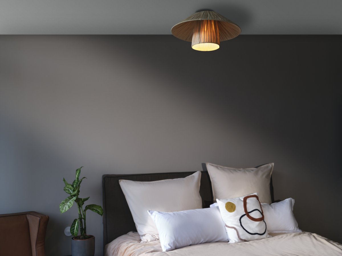 Bamboo Paper Hut Ø40 Luonto plafondi valmistajalta Ledvance - Den naturliga formgivningen och det naturliga materialet g&ouml;r att den passar in i n&auml;stan alla hem och stilar.