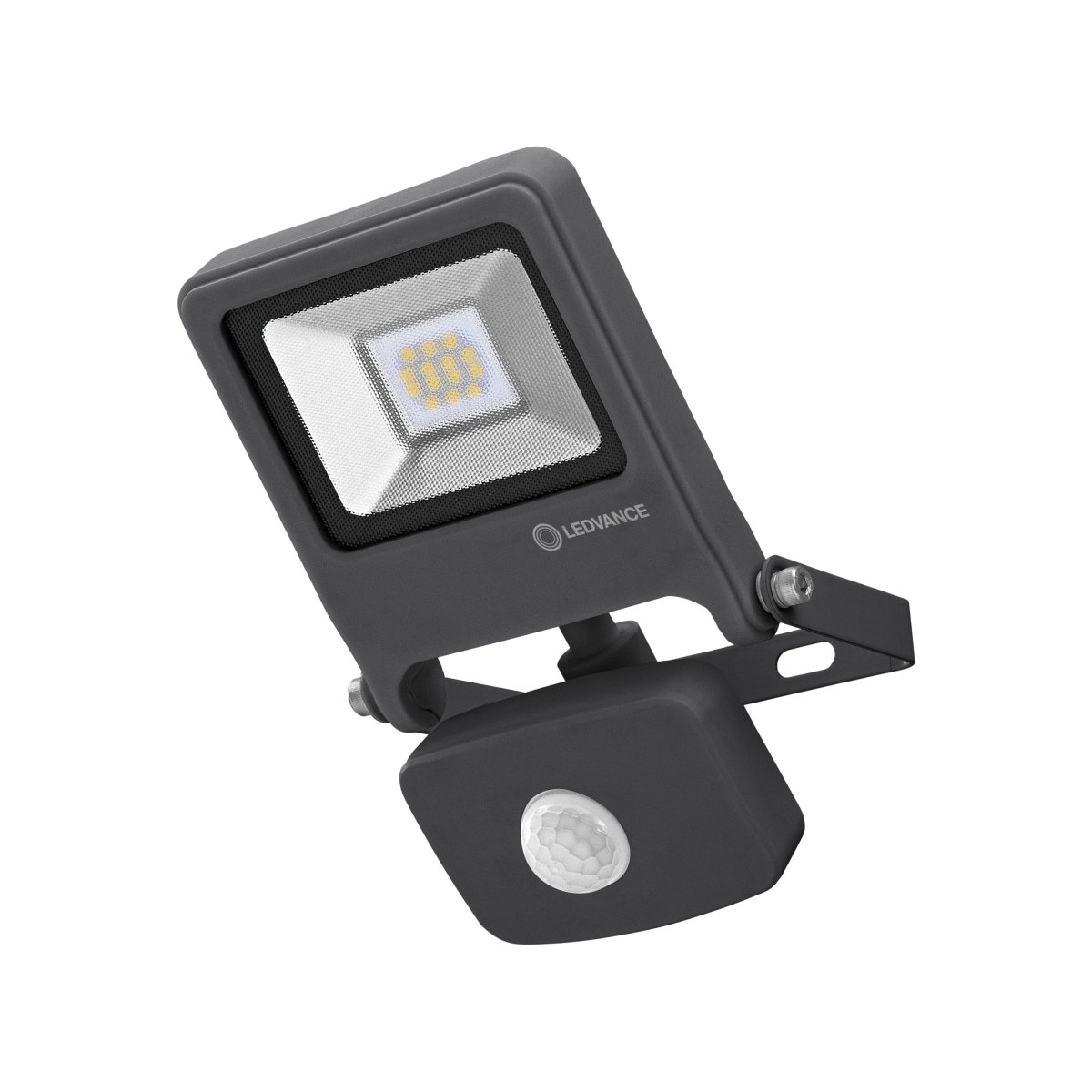 Flood Sensor 10W Tumman harmaa ulkovalo valmistajalta Osram - Flood Sensor 10W &auml;r en kraftfull och energieffektiv str&aring;lkastare med IP44-klassning, vilket g&ouml;r den idealisk f&ouml;r utomhusbruk.