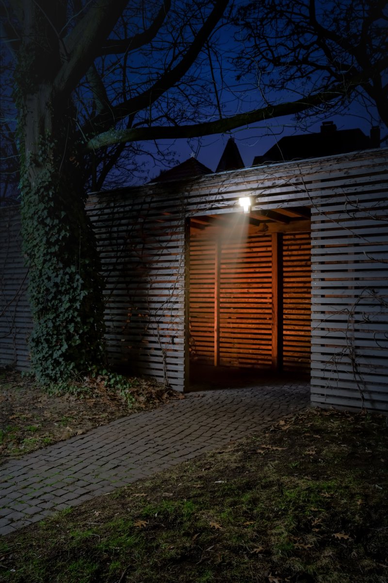 Flood Sensor 27W 4000K Tumman harmaa ulkovalo valmistajalta Ledvance - Du kan ocks&aring; v&auml;lja att st&auml;nga av sensorn helt och d&aring; ist&auml;llet anv&auml;nda dig av timern, lampan &auml;r d&aring; t&auml;nd i 6h och sl&auml;ckt resterande timmar p&aring; dygnet.