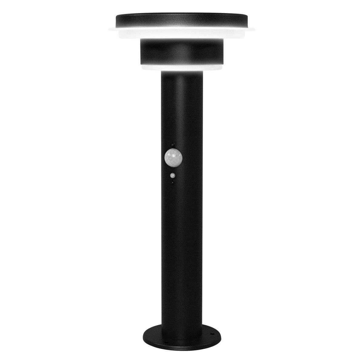 Double Circle Sensor Musta aurinkokennolamppu valmistajalta Osram - Sis&auml;&auml;nrakennettu PIR-liiketunnistin ja p&auml;iv&auml;nvalotunnistin syttyv&auml;t automaattisesti, kun pime&auml;ss&auml; on liikett&auml;, mik&auml; takaa sek&auml; turvallisuuden ett&auml; energiatehokkuuden.