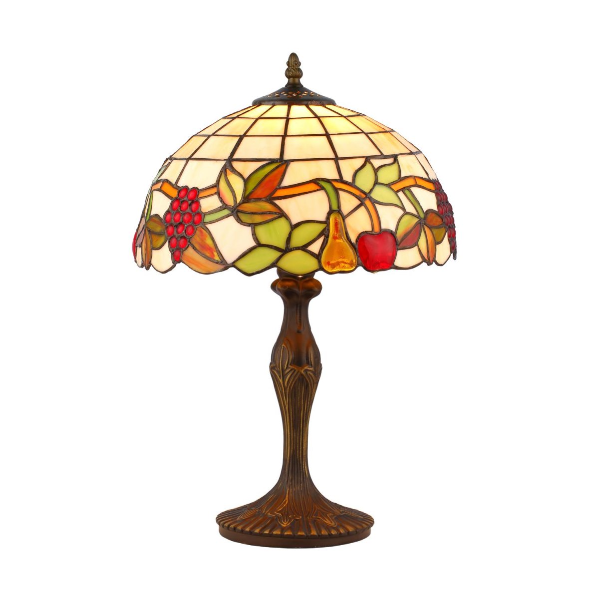 Frukter 46cm Monivärinen valmistajalta Norrsken Design - Fruits on klassinen Tiffany-valaisin, jossa on kaunis muotoilu ja erivärisiä hedelmiä.
