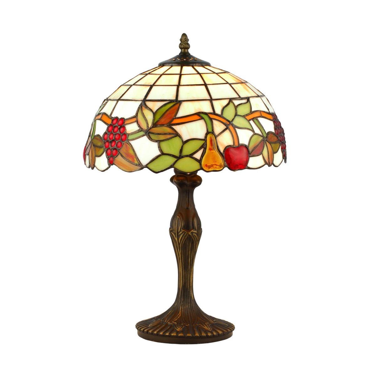Frukter 46cm Monivärinen valmistajalta Norrsken Design - Fruits on klassinen Tiffany-valaisin, jossa on kaunis muotoilu ja erivärisiä hedelmiä.