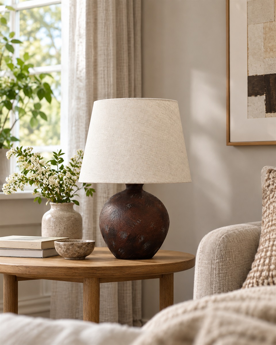 Bellmini 30cm Tummanruskea pöytävalaisin valmistajalta Nordic Lighting - Klassinen muoto ja lämmin värisävy luovat ajattoman ja kodikkaan tunnelman.