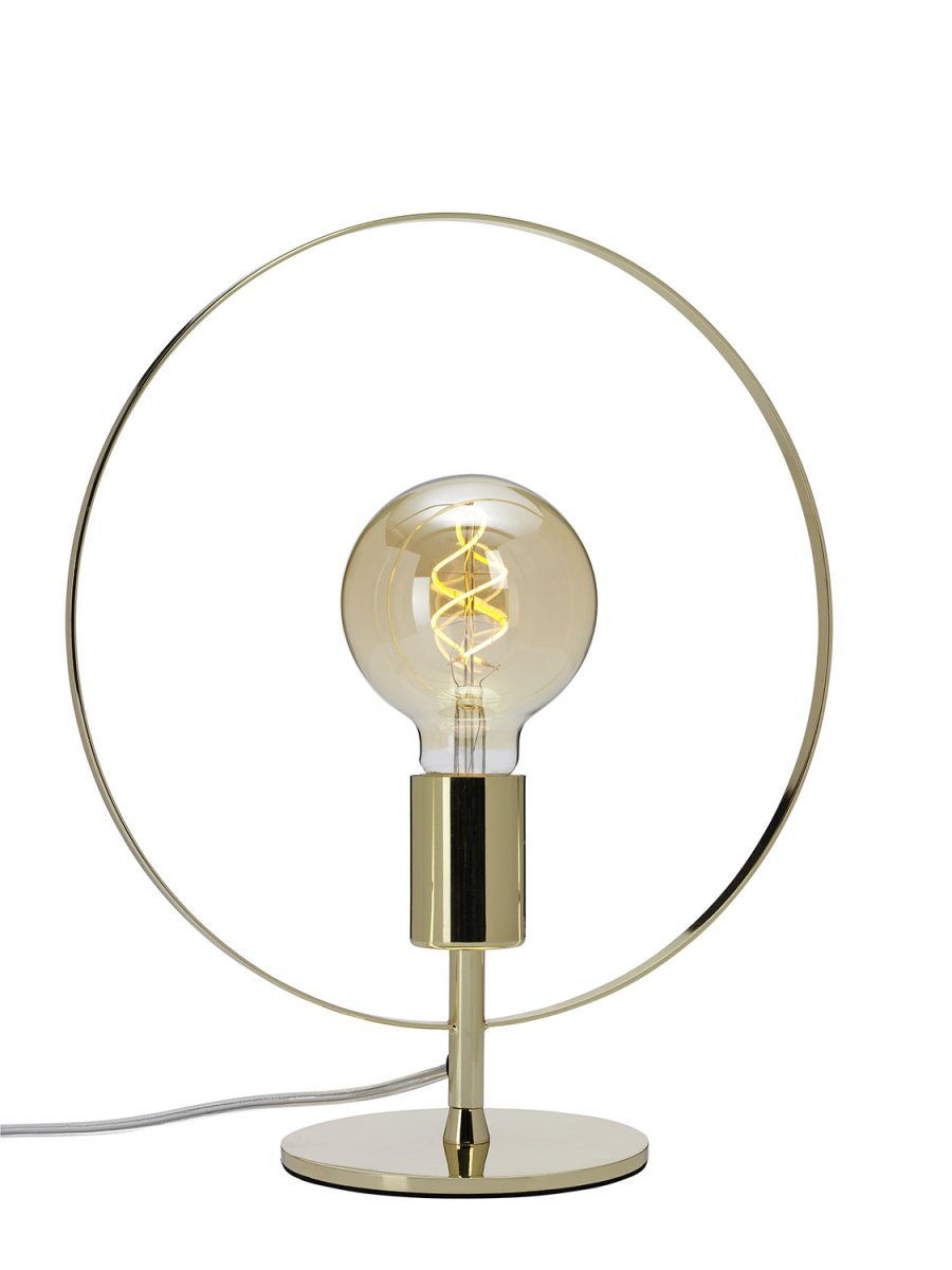 Spartan ringo 35cm Messinki pöytävalaisin valmistajalta Cottex - Avoin rakenne korostaa valonlähdettä ja antaa ainutlaatuisen ja tyylikkään ilmeen.