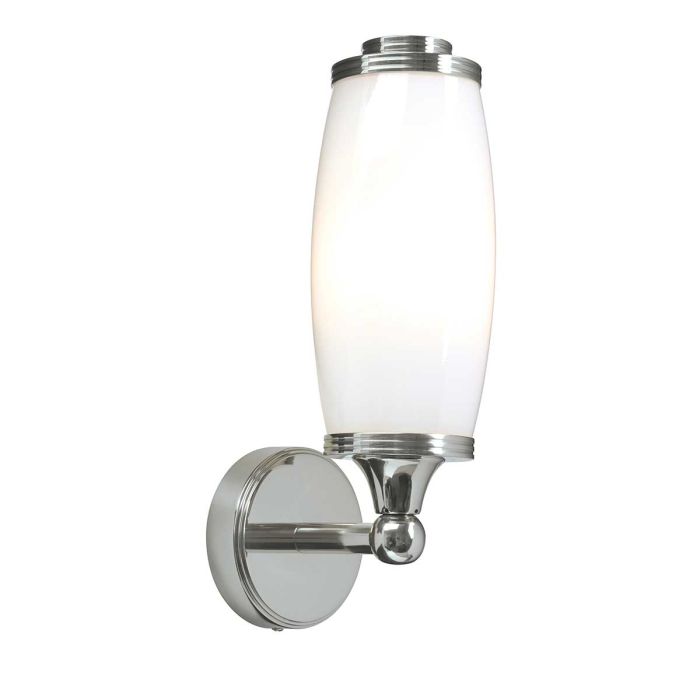 Eliot 28cm Kiillotettu kromi kylpyhuoneen valaisin valmistajalta Elstead Lighting - T&auml;m&auml; klassisesti muotoiltu kylpyhuoneen sein&auml;valaisin on valmistettu korkeimpien standardien mukaisesti ja kest&auml;&auml; vuosia vankan massiivimessingist&auml; valmistetun rakenteensa ansiosta.