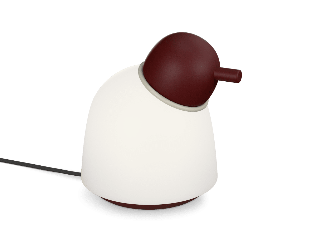 Bird 22cm Tummanpunainen pöytävalaisin valmistajalta Belid - 