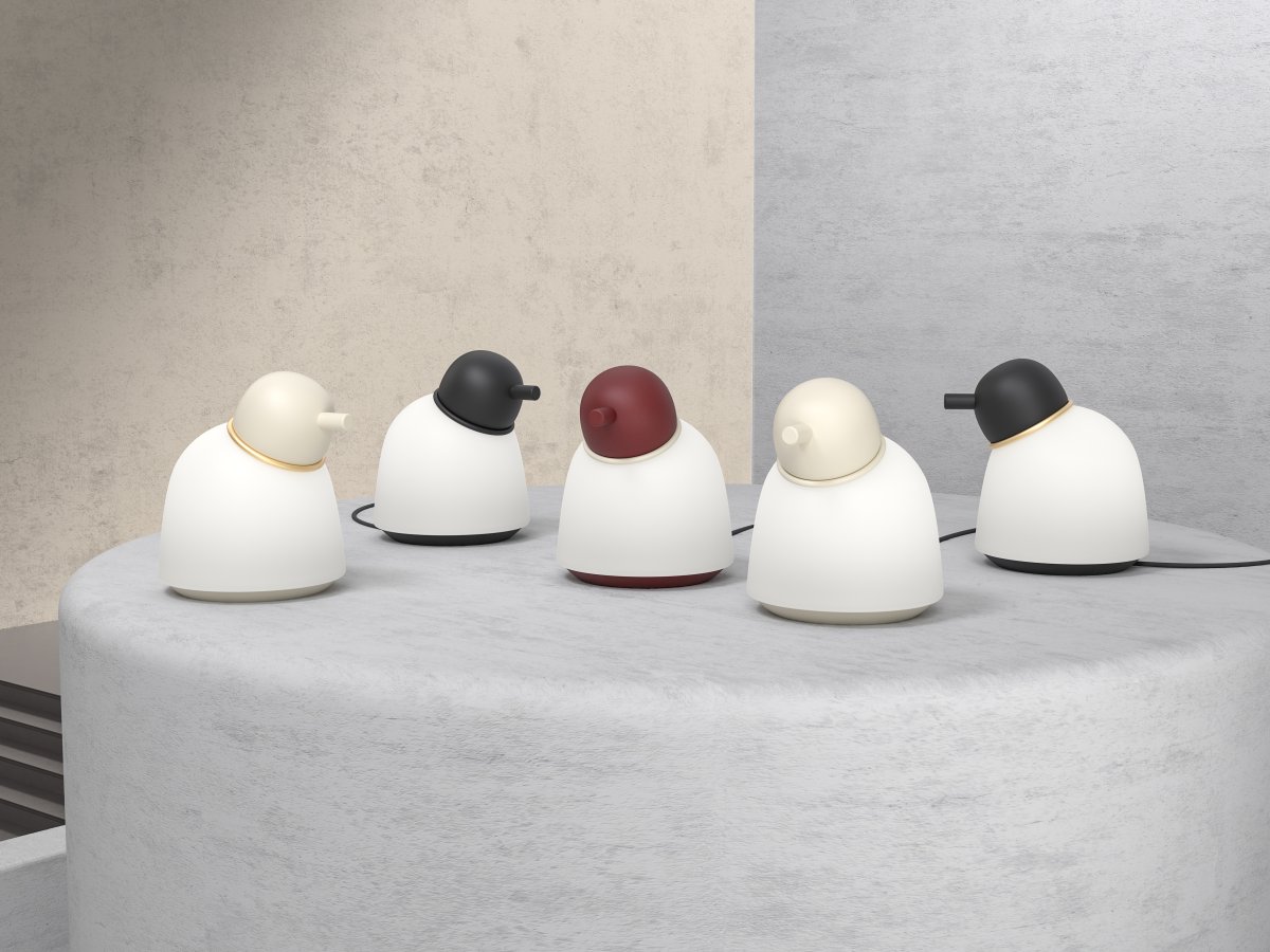 Bird 22cm Musta pöytävalaisin valmistajalta Belid - 