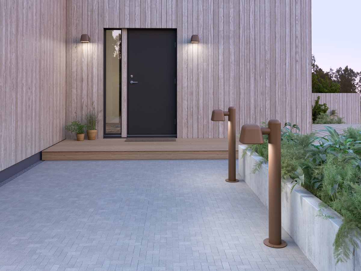 Boo 90cm Ruoste pylväsvalaisimet valmistajalta Belid - Boo on ajaton valaisin, jossa orgaaninen muoto kohtaa ruotsalaisen k&auml;sity&ouml;taidon.