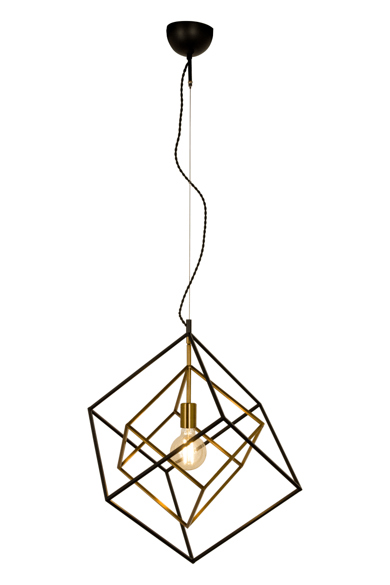 Cubes Ø54 Musta kattovalaisin valmistajalta Aneta Lighting - Cubes-kattovalaisin mustaksi lakattua ja matta messinginv&auml;rist&auml; metallia.