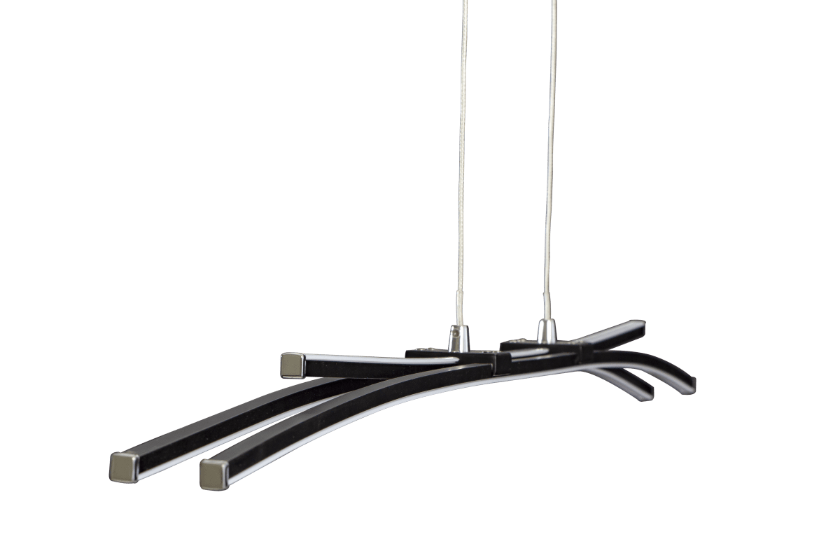 Svala 114cm Musta kattovalaisin valmistajalta Aneta Lighting - Alumiini ja 30 W LED, valonl&auml;hde on integroitu ja sit&auml; voidaan himment&auml;&auml;.