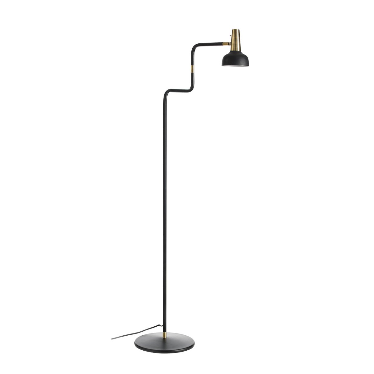 Ray Musta lattiavalaisin valmistajalta CO Bankeryd - Ray-lattiavalaisimessa on moderni ilme ja se on ihanteellinen viihtyisään lukuistuntoon.