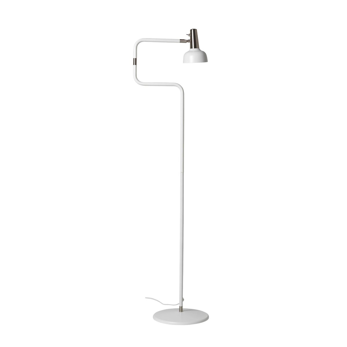 Ray Valkoinen lattiavalaisin valmistajalta CO Bankeryd - Ray-lattiavalaisimessa on moderni ilme ja se on ihanteellinen viihtyisään lukuistuntoon.