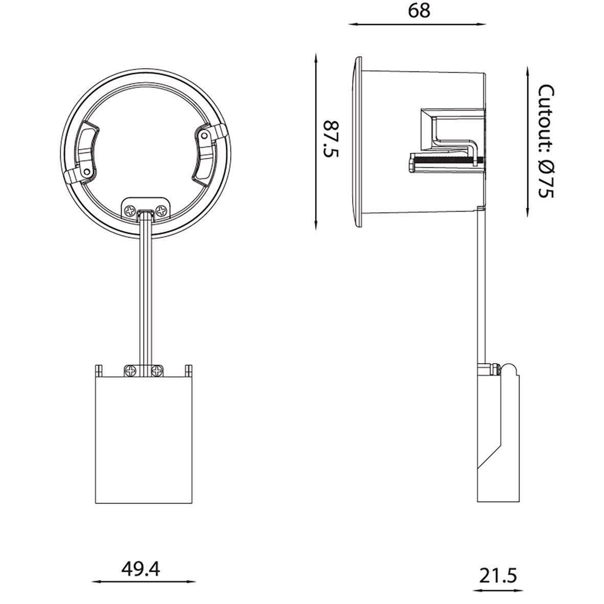 Tenny Downlight GU10 Valkoinen valmistajalta Designlight - T&auml;m&auml; alasvalo on suunniteltu GU10-kantaisille valonl&auml;hteille, ja se antaa sinulle t&auml;yden joustavuuden valita oma valonl&auml;hteesi halutun kirkkauden ja valon l&auml;mp&ouml;tilan perusteella.