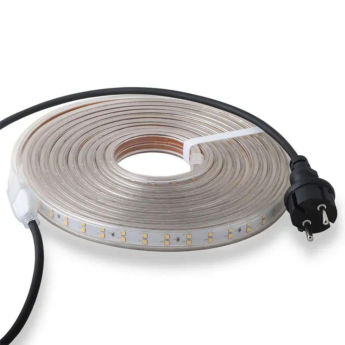 Työvalo DB-553 230V 5 m valmistajalta Designlight - LED-nauhassa on täydet 120 diodia/metri ja se tuottaa valkoista valoa (4000K), joka lisää ympäristön kontrasteja.