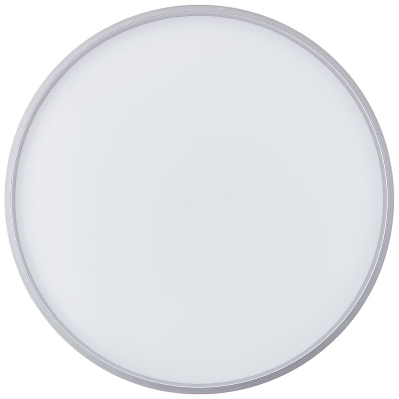 Britt Ø48 Hopea plafondi valmistajalta Brilliant - Ohuen muotonsa ansiosta se sopii useimpiin huoneisiin ja levittää tasaista ja miellyttävää valoa.