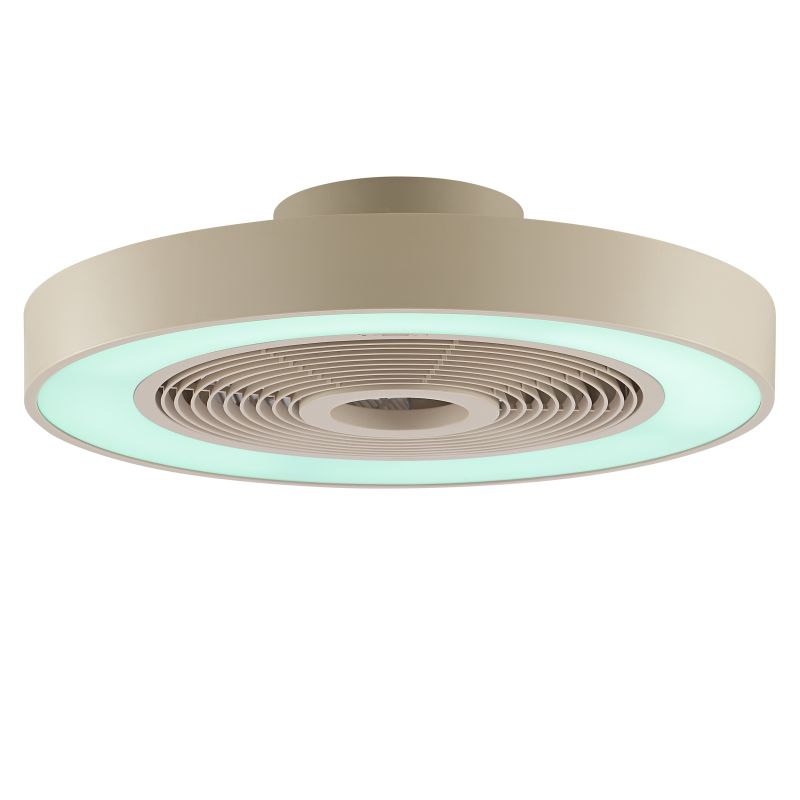 Catania Ø48 Beige valmistajalta Brilliant - Valaisin on my&ouml;s varustettu IC-RGB-tekniikalla, joka luo pehmeit&auml; v&auml;risiirtymi&auml; ja eloisia valotehosteita ainutlaatuisen ja tunnelmallisen tunnelman luomiseksi.