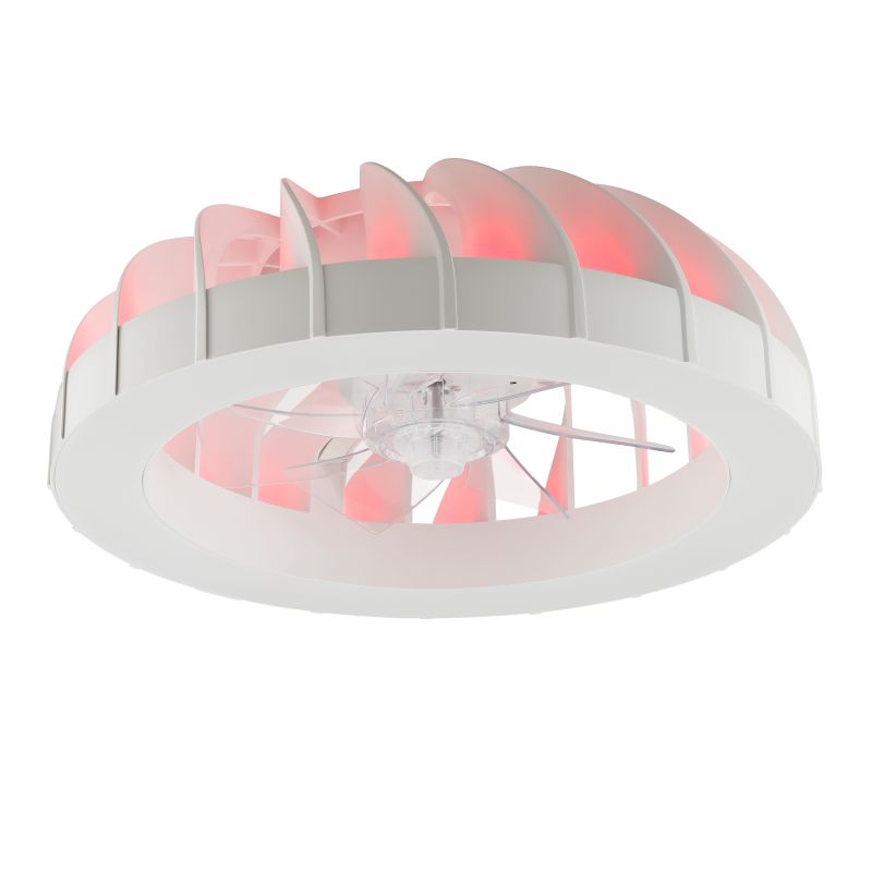 Fanora Ø46 Valkoinen valmistajalta Brilliant - Lis&auml;tyyli&auml; varten Fanora on varustettu integroidulla RGB-valaistuksella, joka voi loistaa eri v&auml;reiss&auml; ja tehosteissa, joten huoneen tunnelman mukauttaminen mielialaasi ja tilanteeseesi on helppoa.