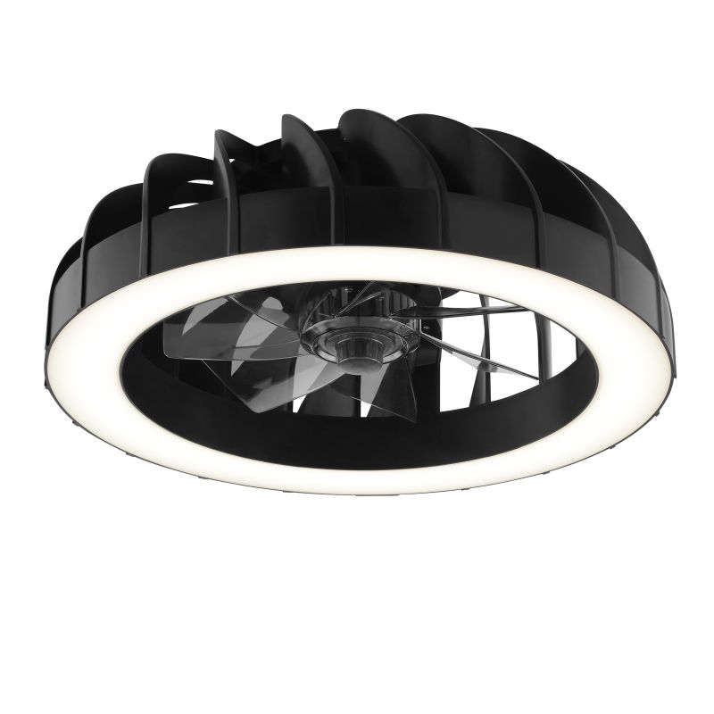 Fanora Ø46 Musta valmistajalta Brilliant - Lis&auml;tyyli&auml; varten Fanora on varustettu integroidulla RGB-valaistuksella, joka voi loistaa eri v&auml;reiss&auml; ja tehosteissa, joten huoneen tunnelman mukauttaminen mielialaasi ja tilanteeseesi on helppoa.
