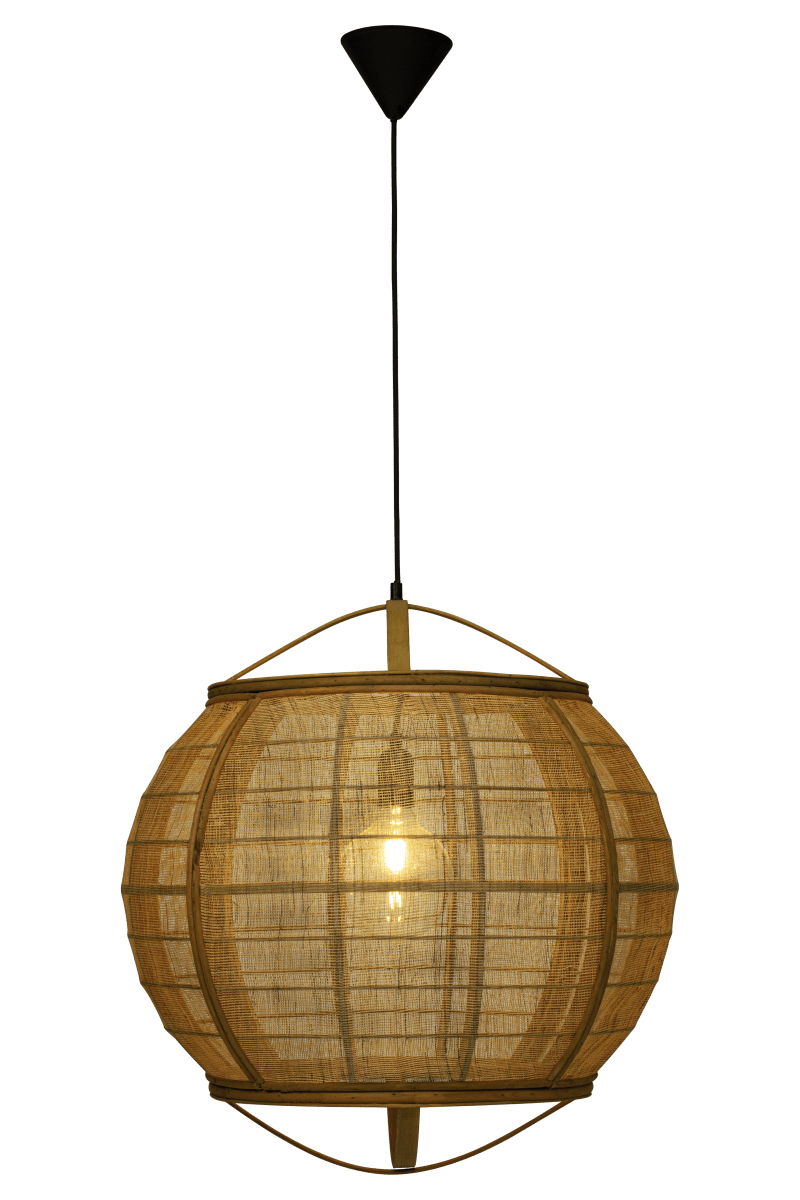 Borneo Ø58 Luonto kattovalaisin valmistajalta Aneta Lighting - Käsintehty näyttö suodattaa lampun valon ja levittää huoneeseen pehmeää ja miellyttävää valoa.