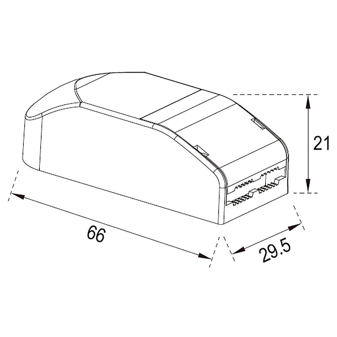 Q-16 Mini Downlight 3000K Musta valmistajalta Designlight - Valaisimen teho on 3,5 W ja kokonaiskulutus (ohjaimen kanssa) 4,2 W.