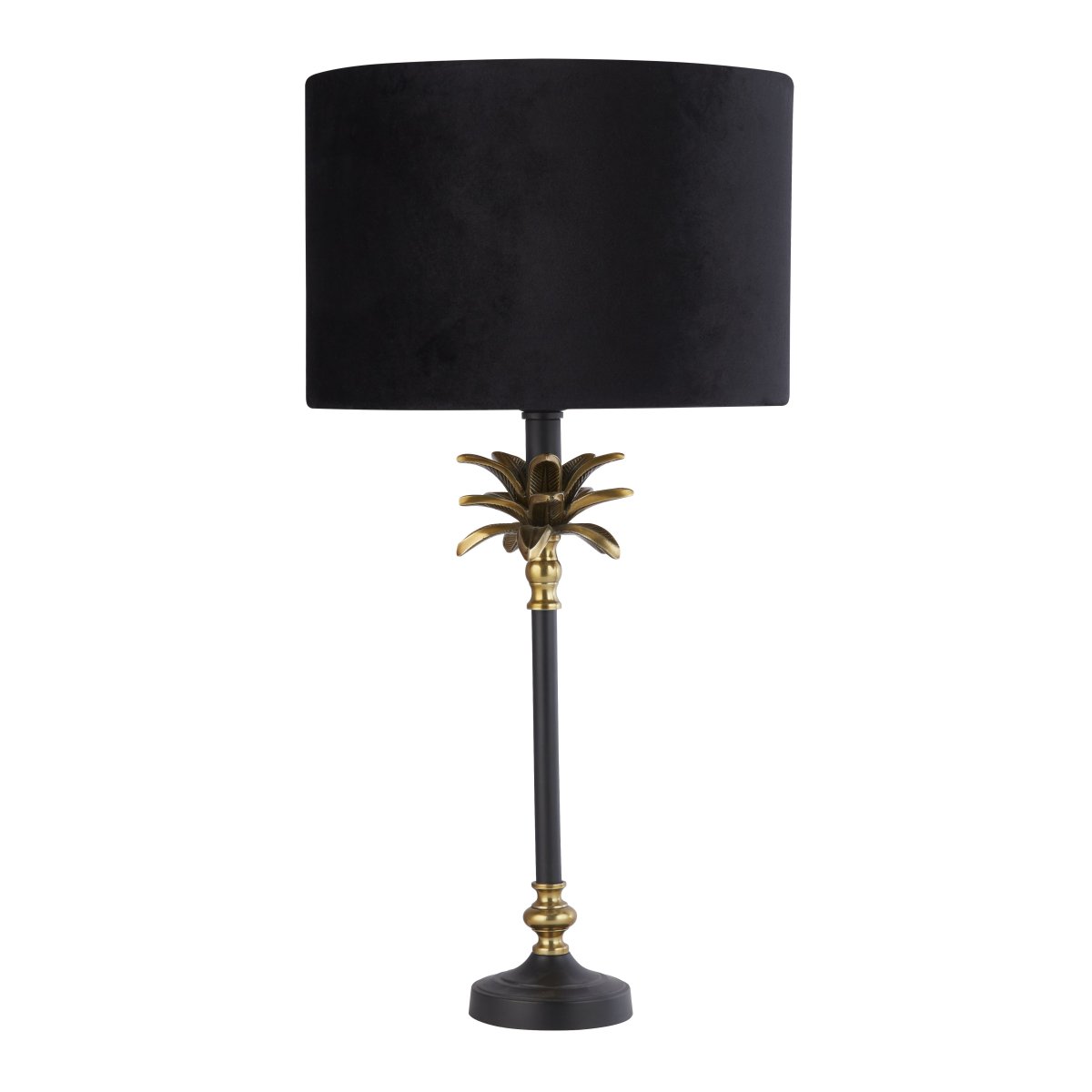 Palm 45cm Musta pöytävalaisin valmistajalta Searchlight - Palm-pöytävalaisin yhdistää tyylin ja toimivuuden suloisella tavalla ja sopii niin perinteiseen kuin moderniin sisustukseen.