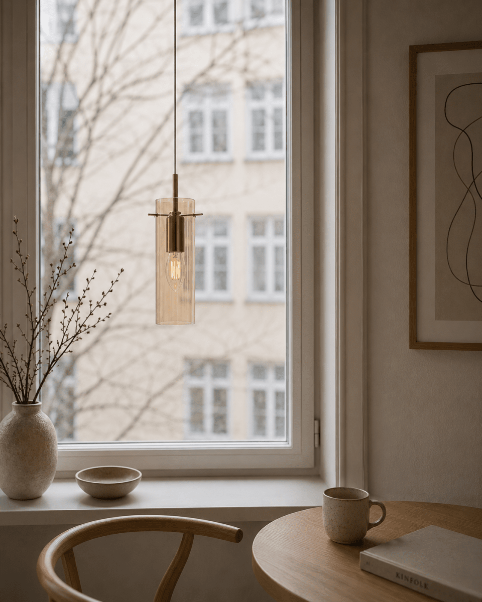 Cilinda Ø7 Messinki/meripihka ikkunavalaisin valmistajalta Nordic Lighting - Cilinda on ajaton ikkunavalaisin, jossa on elegantti muotoilu.