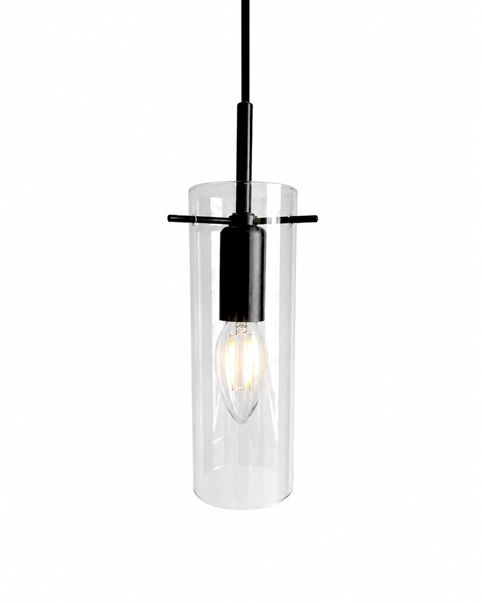 Cilinda Ø7 Musta/läpinäkyvä ikkunavalaisin valmistajalta Nordic Lighting - Cilinda on ajaton ikkunavalaisin, jossa on tyylik&auml;s muotoilu.