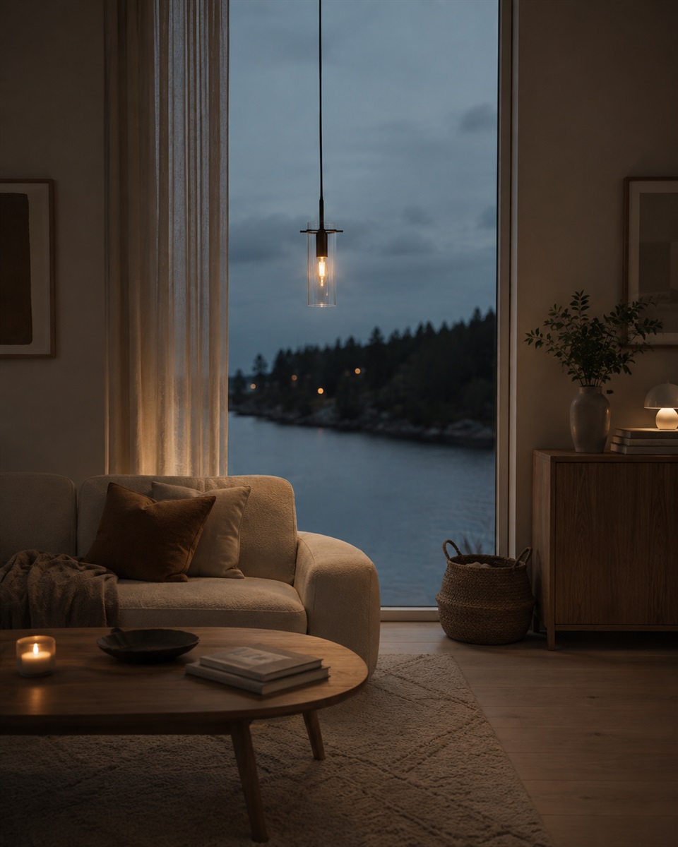 Cilinda Ø7 Musta/läpinäkyvä ikkunavalaisin valmistajalta Nordic Lighting - Cilinda on ajaton ikkunavalaisin, jossa on tyylik&auml;s muotoilu.