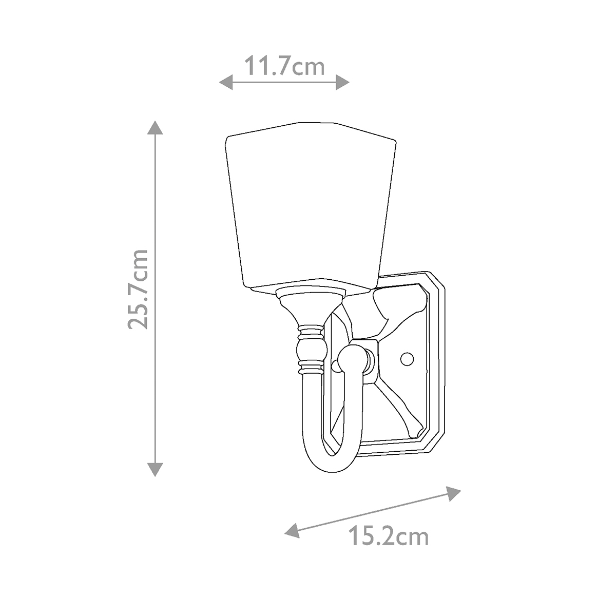 Concord 26cm Kromi kylpyhuoneen valaisin valmistajalta Elstead Lighting - Valmistettu korkealaatuisesta teräksestä ja lasista, ja siinä on tyylikäs kromiviimeistely, joka antaa ylellisen tunteen.
