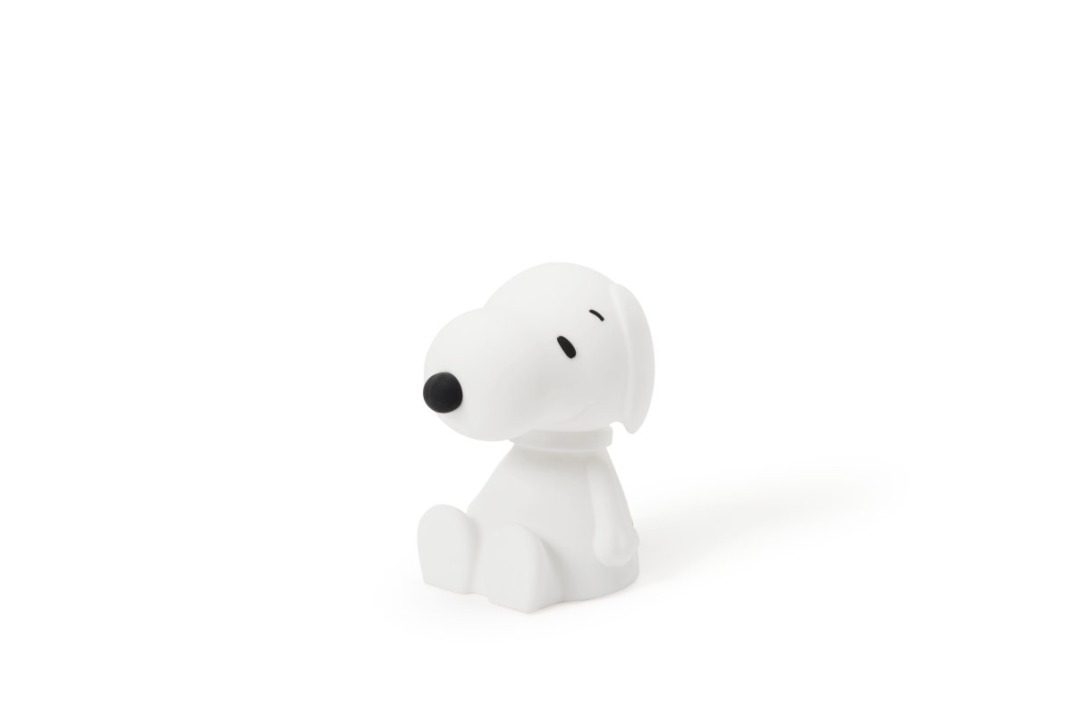Snoopy First Light Valkoinen lasten valaisin valmistajalta Mr Maria - Snoopy-valaisin on valmistettu pehmeästä silikonista ja on turvallinen kumppani lapsellesi tai lapsenlapsellesi.