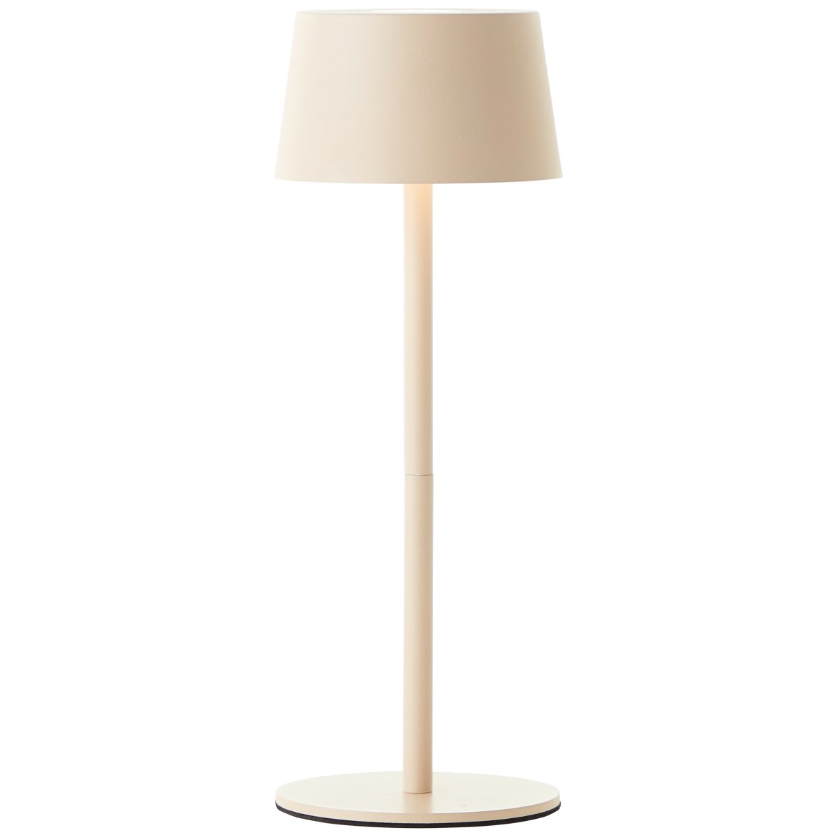 Jona 25cm Beige Siirrettävä valmistajalta Brilliant - Jona on pieni, beigest&auml; metallista valmistettu kannettava p&ouml;yt&auml;valaisin.