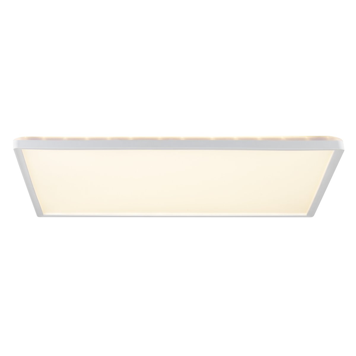 Avola 56cm Valkoinen plafondi valmistajalta Brilliant - Avola on moderni, kokonaan muovista valmistettu kattovalaisin, jonka valkoinen kehys ympäröi tyylikkäästi integroitua LED-paneelia.