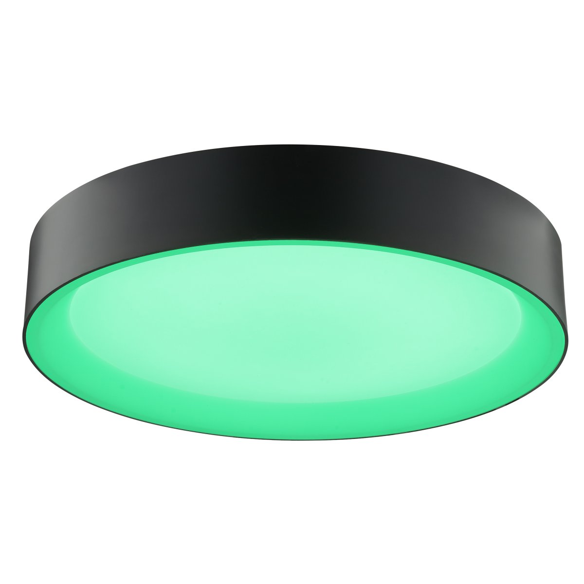 Larios Ø40 Musta plafondi valmistajalta Brilliant - Valaisin on himmennett&auml;v&auml; mukana tulevalla kaukos&auml;&auml;timell&auml;, ja siin&auml; on my&ouml;s v&auml;ril&auml;mp&ouml;tilan s&auml;&auml;t&ouml; - l&auml;mpim&auml;st&auml; valkoisesta viile&auml;&auml;n valkoiseen valoon, jotta se sopii eri tarpeisiin p&auml;iv&auml;n aikana.