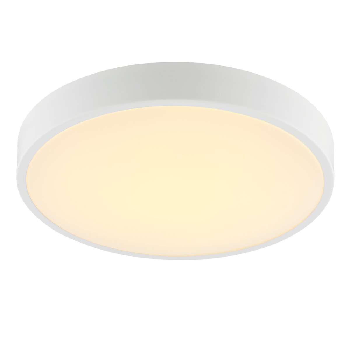 Slimline Ø40 Valkoinen plafondi valmistajalta Brilliant - Slimline on tyylikäs muovista ja metallista valmistettu kattovalaisin, jossa on valkoinen runko ja valkoinen LED-paneeli, ja joka antaa modernin ilmeen.