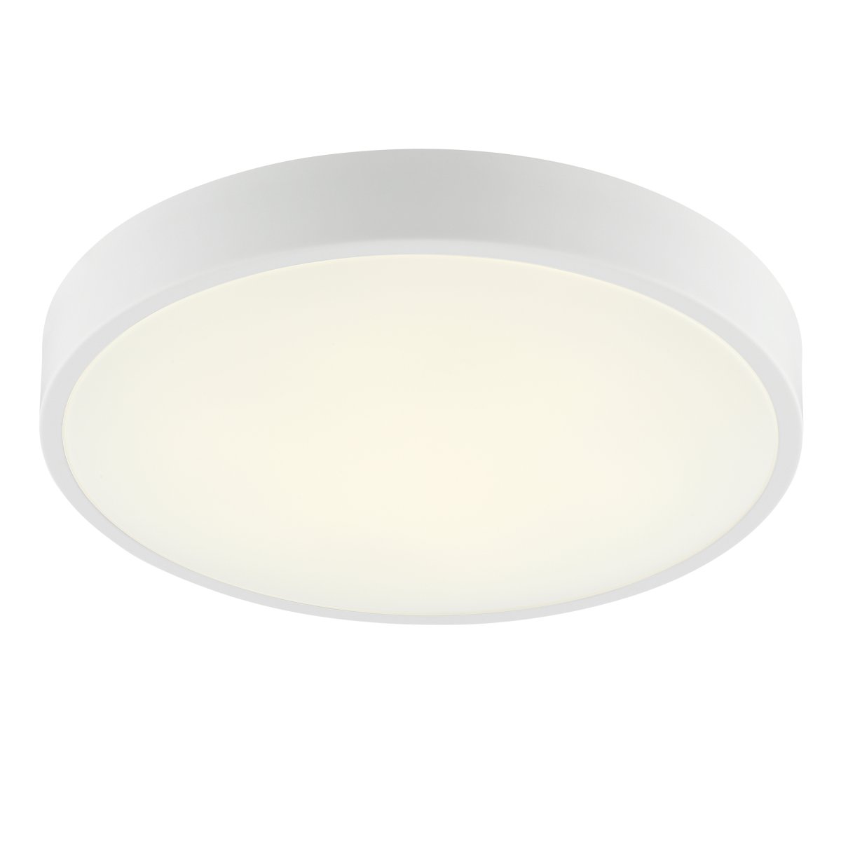 Slimline Ø40 Valkoinen plafondi valmistajalta Brilliant - Slimline on tyylikäs muovista ja metallista valmistettu kattovalaisin, jossa on valkoinen runko ja valkoinen LED-paneeli, ja joka antaa modernin ilmeen.