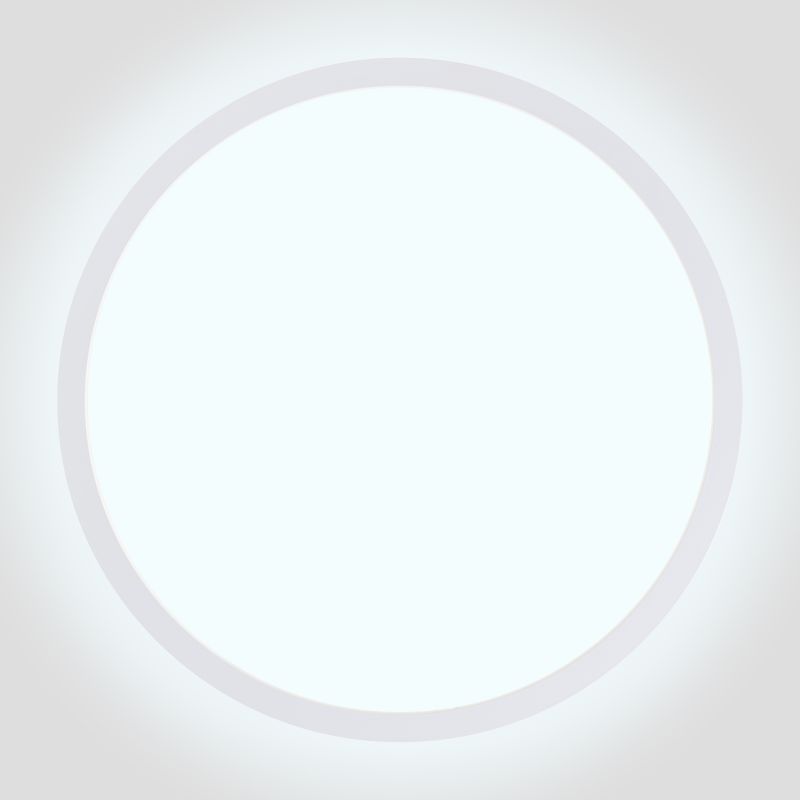Tanida Ø42 Valkoinen plafondi valmistajalta Brilliant - Valkoisessa varjostimessa on integroitu LED, jonka kirkkaus on 2900 lumenia ja jota voi himment&auml;&auml; mukana tulevalla kaukos&auml;&auml;timell&auml;.