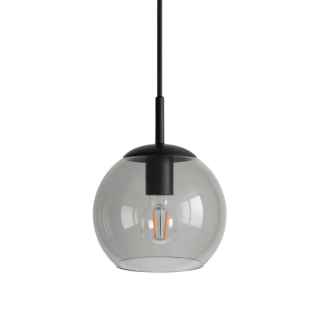 Globi Ø15 Musta/Savunharmaa ikkunavalaisin valmistajalta Nordic Lighting - Savustetun lasin ja mustien yksityiskohtien yhdistelm&auml; luo ajattoman muotoilun.