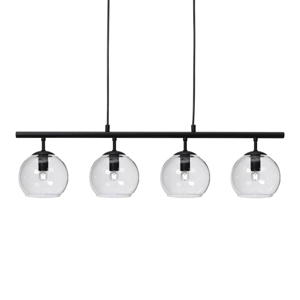 Globi 4 78cm Musta/läpinäkyvä kattovalaisin valmistajalta Nordic Lighting - Globi 4 on tyylik&auml;s kattovalaisin, joka yhdist&auml;&auml; modernin muotoilun pehmeisiin muotoihin.