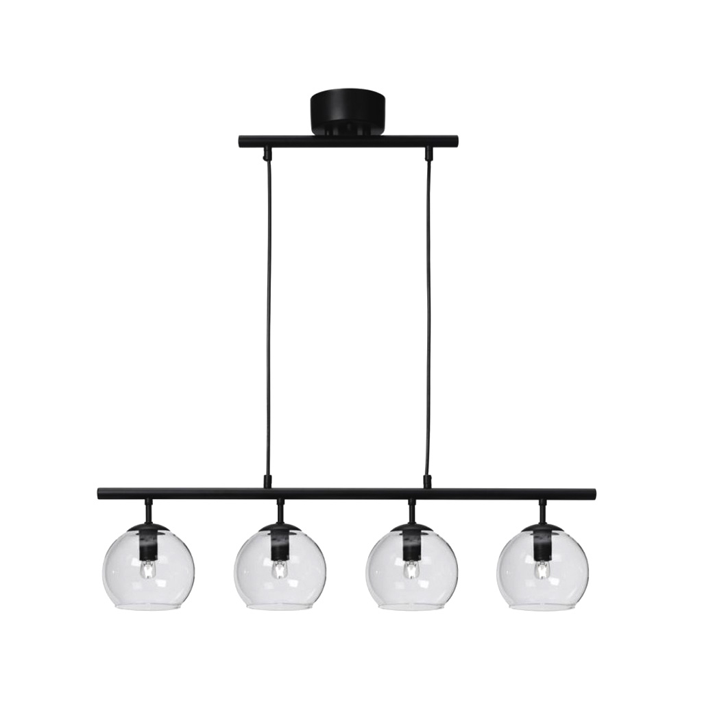 Globi 4 78cm Musta/läpinäkyvä kattovalaisin valmistajalta Nordic Lighting - Globi 4 on tyylik&auml;s kattovalaisin, joka yhdist&auml;&auml; modernin muotoilun pehmeisiin muotoihin.