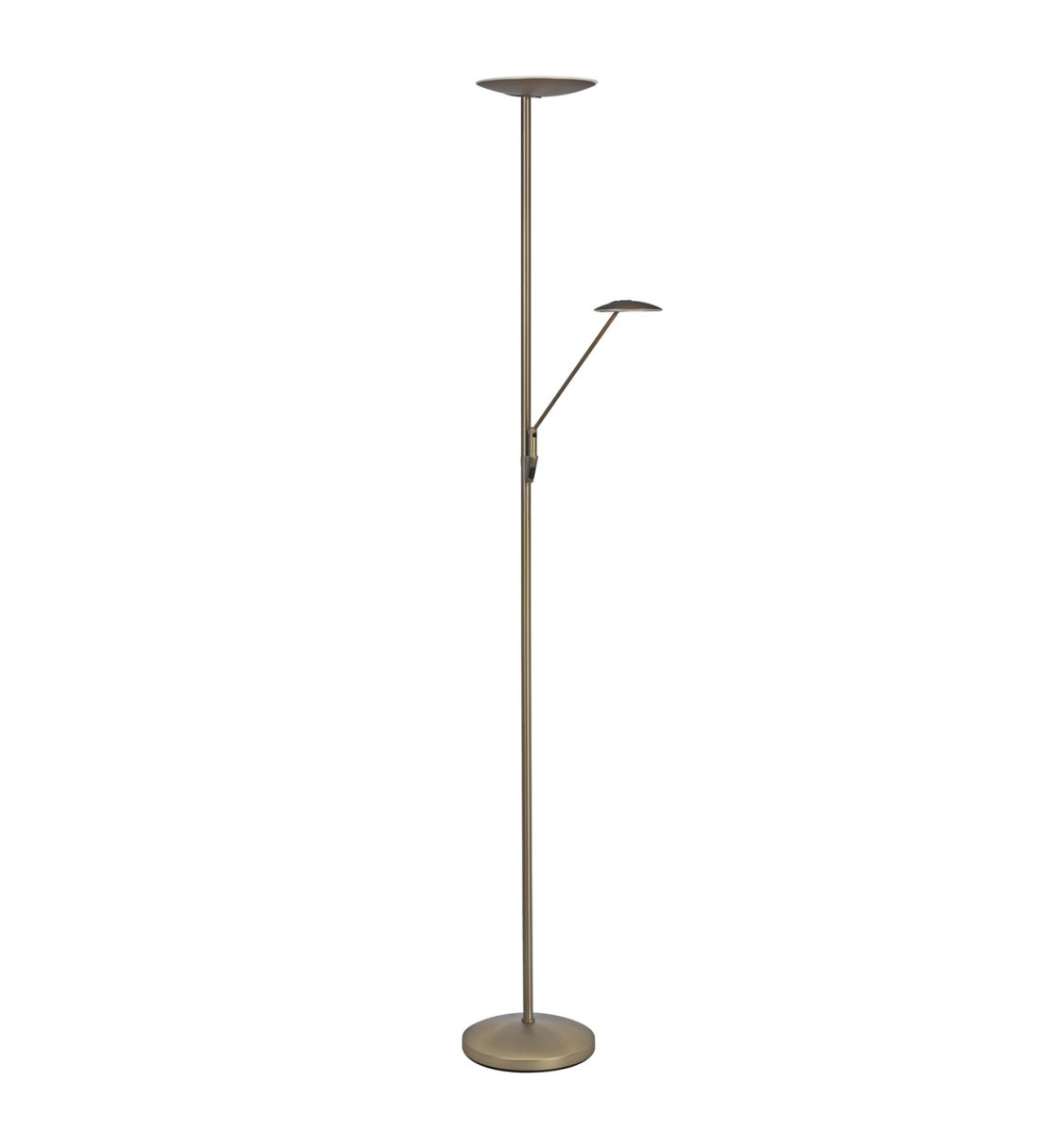 Barone Messinki lattiavalaisin valmistajalta Texa Design - Barone on klassinen ylöspäin suunnattu valaisin, ja messinkiviimeistely lisää huoneeseen eleganssia.