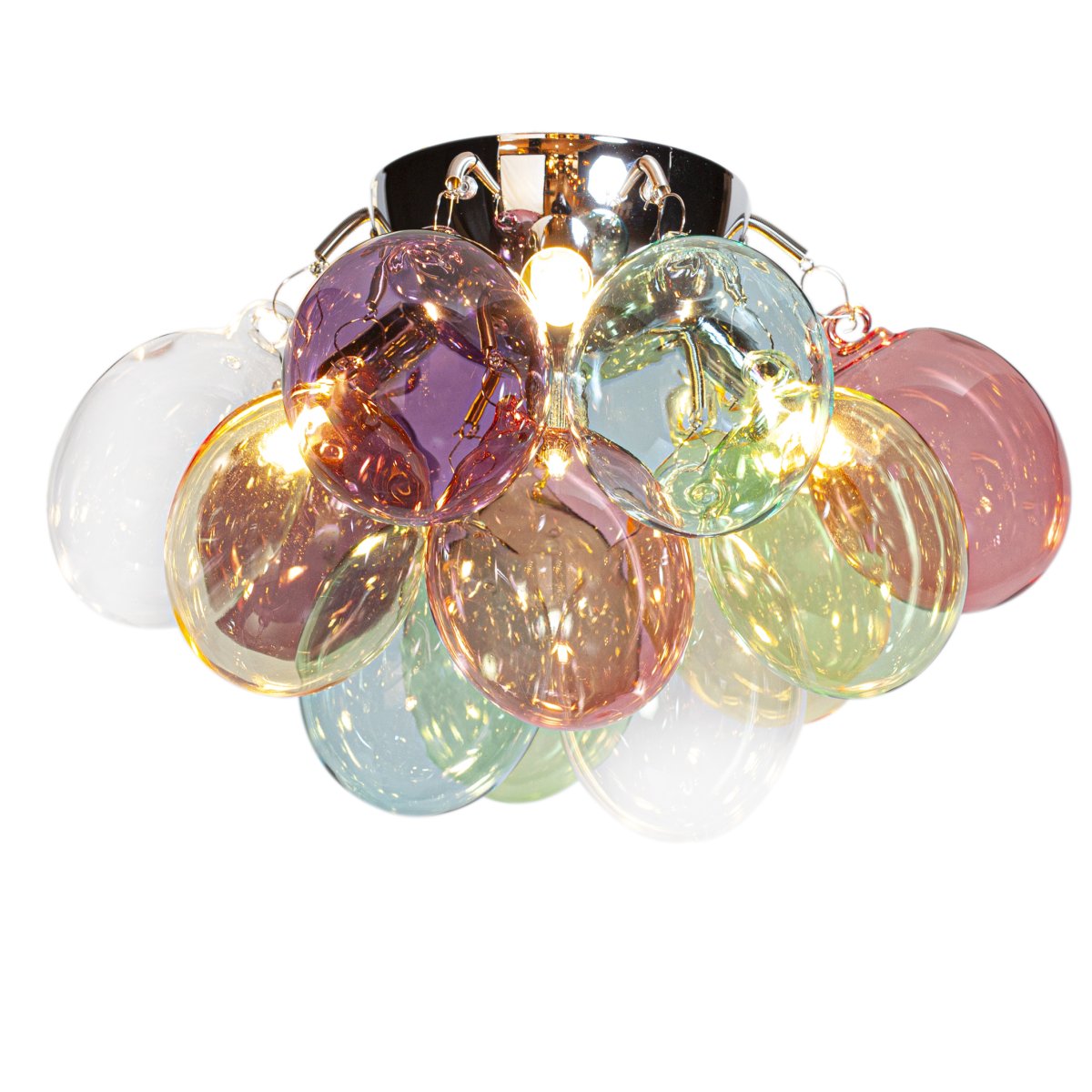 Gross Ø30 Monivärinen plafondi valmistajalta By Rydéns - Gross-perheeseen on tullut uusi j&auml;sen moniv&auml;risen lasin muodossa.