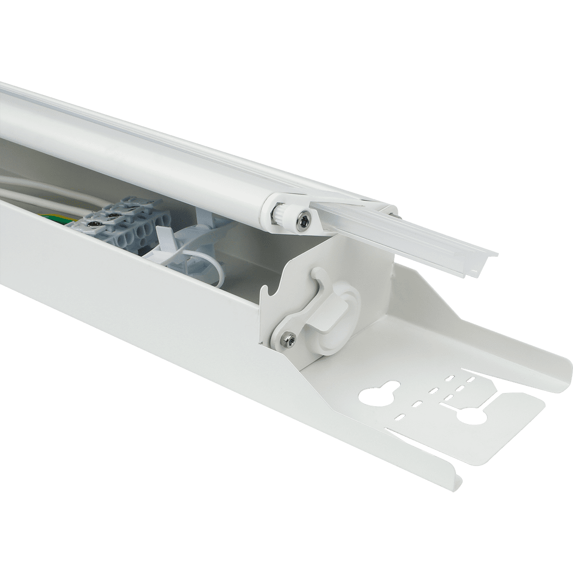 Henry Basic 4000K 165cm Valkoinen valmistajalta Designlight - Valaisin on avattava ja siin&auml; on pikaliit&auml;nt&auml; 5-napaisella liittimell&auml; 2,5 mm&sup2;:n johdolle.