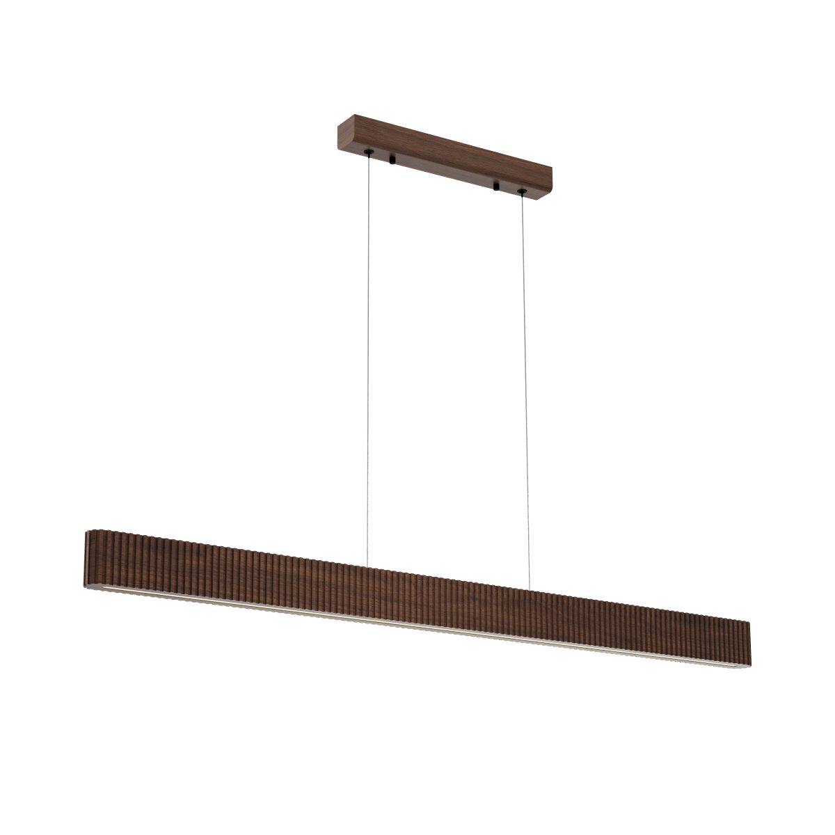 Bannister 150cm Tumma puu kattovalaisin valmistajalta Lucide - Eri ympäristöihin ja tarpeisiin sopivaksi värilämpötilaa voidaan helposti säätää asennuksen aikana DIP-kytkimellä lämpimästä ja kodikkaasta valosta kirkkaampaan valkoiseen valoon.