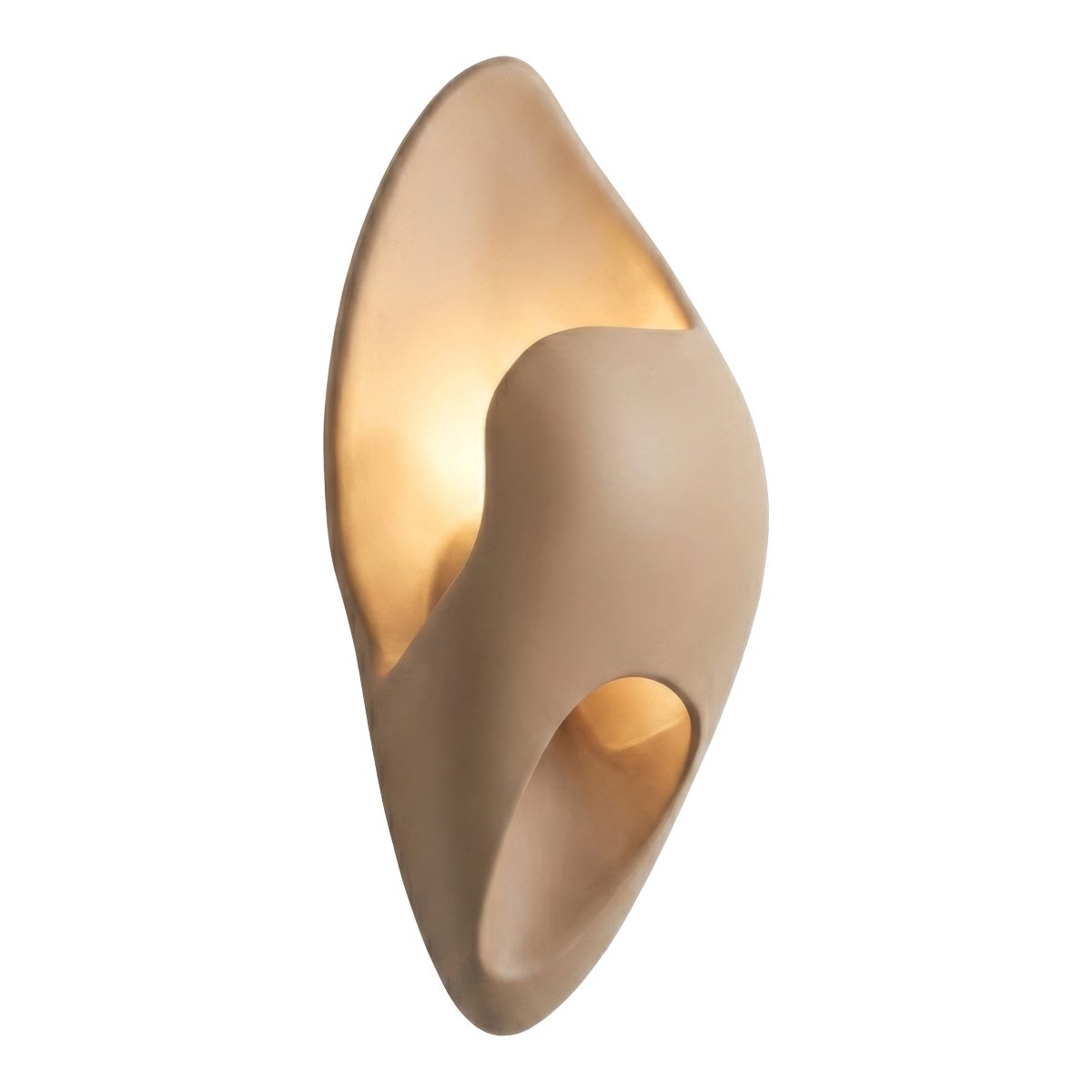Yacinte 30cm Beige seinävalaisin valmistajalta Lucide - Yacinte on koristeellinen sein&auml;valaisin beigenv&auml;risest&auml; betonista, jonka pehme&auml; orgaaninen muoto antaa tyylikk&auml;&auml;n ja modernin ilmeen.