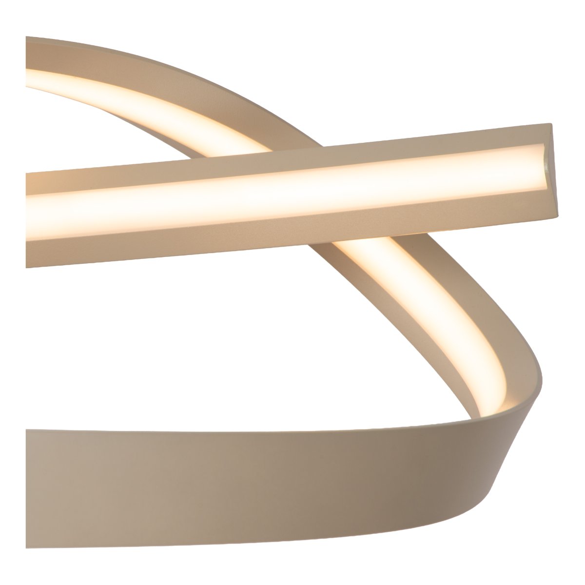 Menuet 110cm Beige kattovalaisin valmistajalta Lucide - Integroitu LED-valaistus tuottaa tehokasta ja hyv&auml;&auml; valoa, joka sopii t&auml;ydellisesti ruokap&ouml;yd&auml;n tai keitti&ouml;n yl&auml;puolelle.