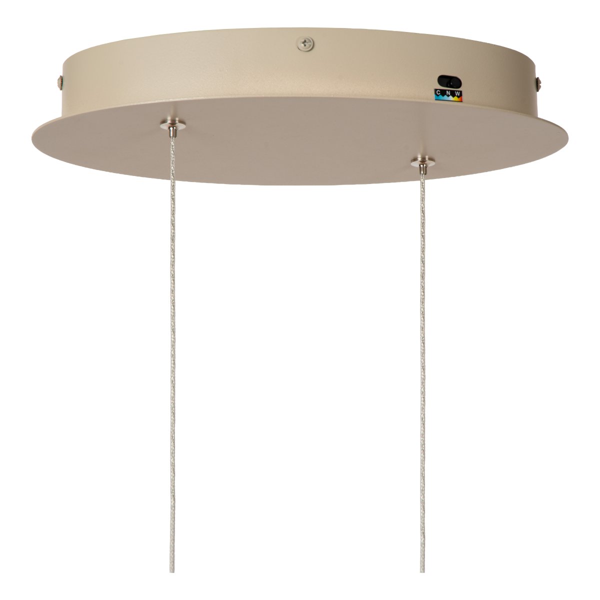 Menuet 110cm Beige kattovalaisin valmistajalta Lucide - Integroitu LED-valaistus tuottaa tehokasta ja hyv&auml;&auml; valoa, joka sopii t&auml;ydellisesti ruokap&ouml;yd&auml;n tai keitti&ouml;n yl&auml;puolelle.