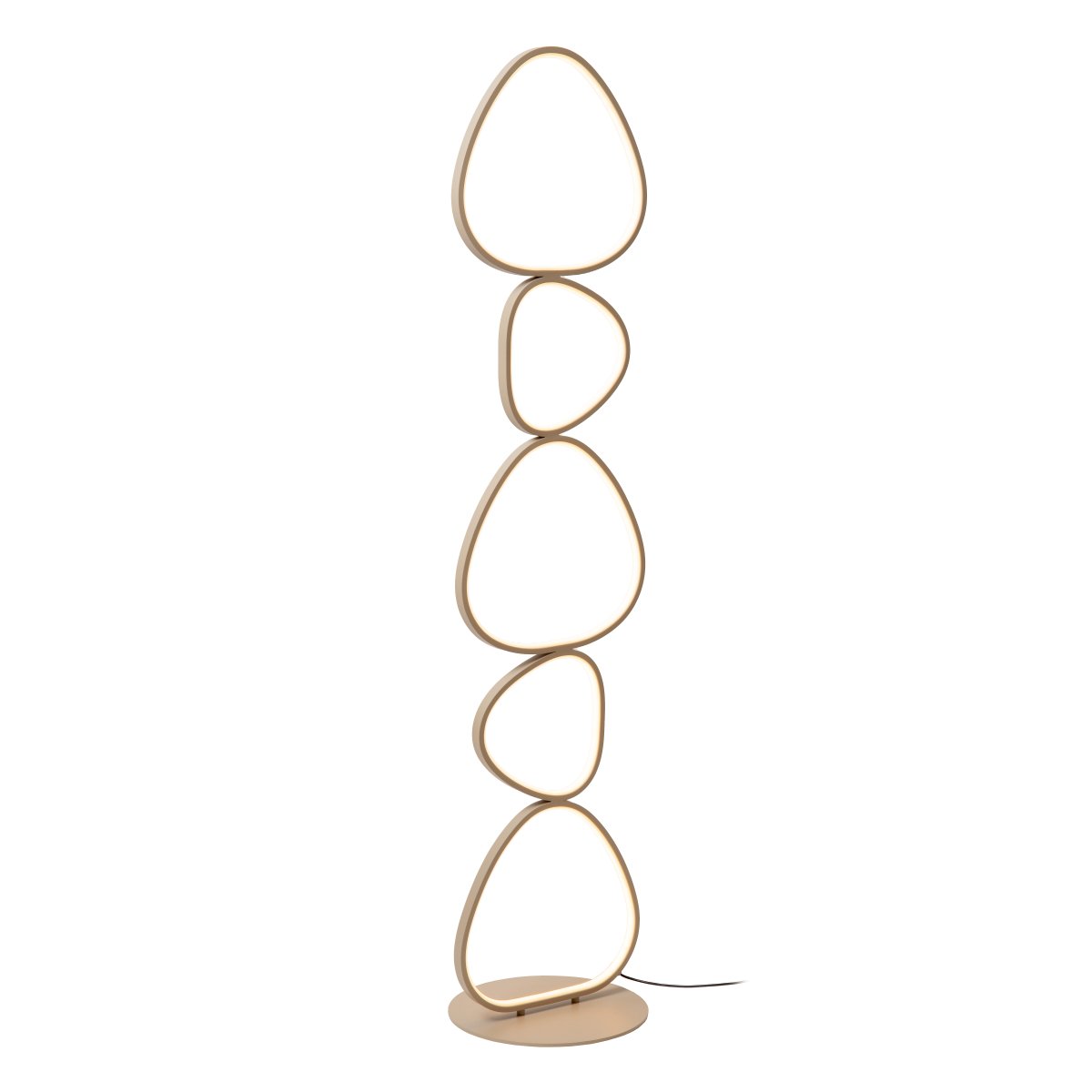Samling Beige lattiavalaisin valmistajalta Lucide - Johdossa on k&auml;yt&auml;nn&ouml;llinen jalkakytkin, jossa on sis&auml;&auml;nrakennettu himmennin, jolla voit helposti s&auml;&auml;t&auml;&auml; sek&auml; kirkkautta ett&auml; v&auml;ril&auml;mp&ouml;tilaa l&auml;mpim&auml;n valkoisesta viile&auml;n valkoiseen valoon.