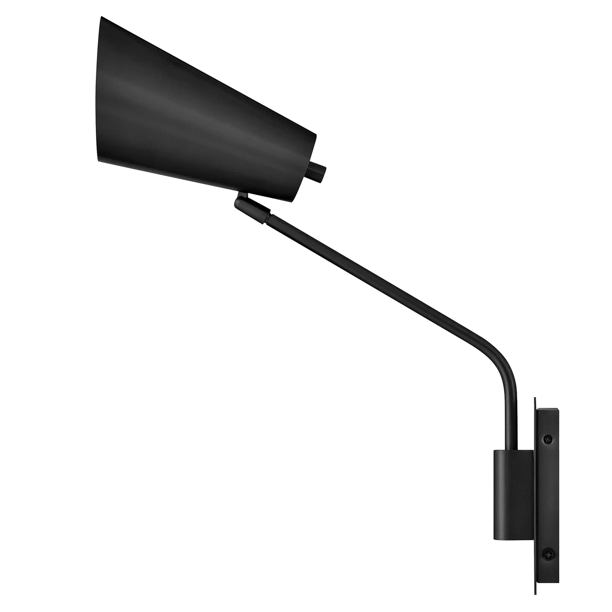 Bray 42cm Musta lukulamppu valmistajalta Elstead Lighting - Brayssa on my&ouml;s huomaamattomasti integroitu virtakytkin, jolla lampun voi helposti kytke&auml; p&auml;&auml;lle ja pois suoraan valaisimesta.