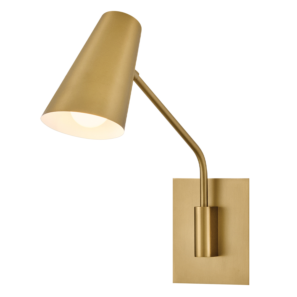 Bray 42cm Messinki lukulamppu valmistajalta Elstead Lighting - Bray on k&auml;yt&auml;nn&ouml;llinen sein&auml;valaisin, jossa on minimalistinen muotoilu ja lakattu messinkipinta.